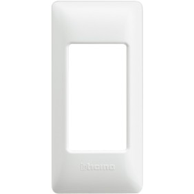 Placca 1 modulo in tecnopolimero per profilati Bianco BTcino Matix AM4811/1BN