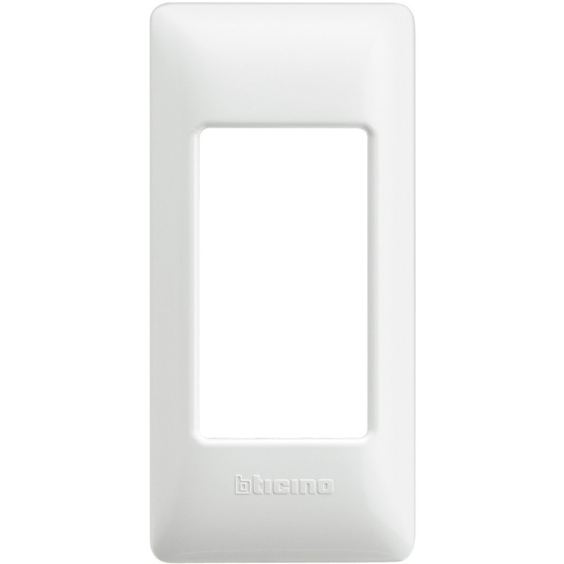 Placca 1 modulo in tecnopolimero per profilati Bianco BTcino Matix AM4811/1BN