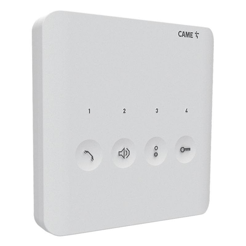 Citofono vivavoce Bianco ultrasottile posto interno con tasti soft touch PLX A X1 BPT 840CC-0030 Profilo