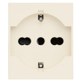 Presa Schuko bipasso 16A 250V serie Vimar Linea Canapa 30210.C