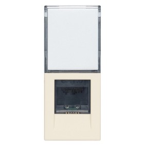 Presa RJ45 Netsafe Cat.6 non schermata Vimar Linea Canapa 30339.13C