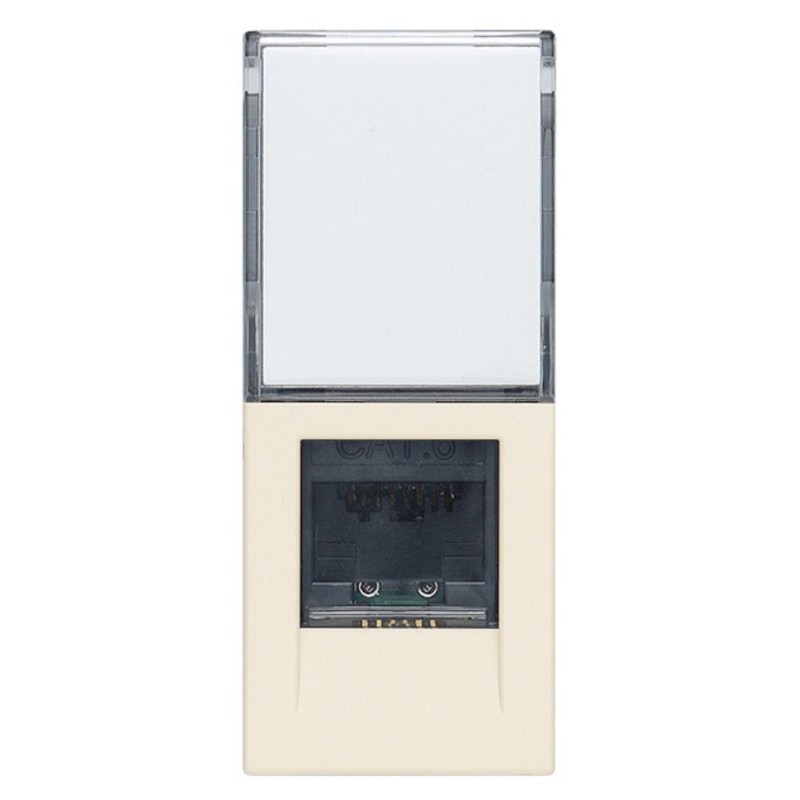 Presa RJ45 Netsafe Cat.6 non schermata Vimar Linea Canapa 30339.13C