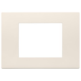 Placca in tecnopolimero 3 moduli Vimar Linea Canapa 30653.01