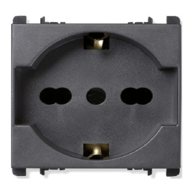 Presa Schuko P40 Antracite 2P+T 250V 16A Simon Nea URMET 10310N/2
