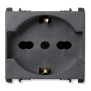Presa Schuko P40 Antracite 2P+T 250V 16A Simon Nea URMET 10310N/2