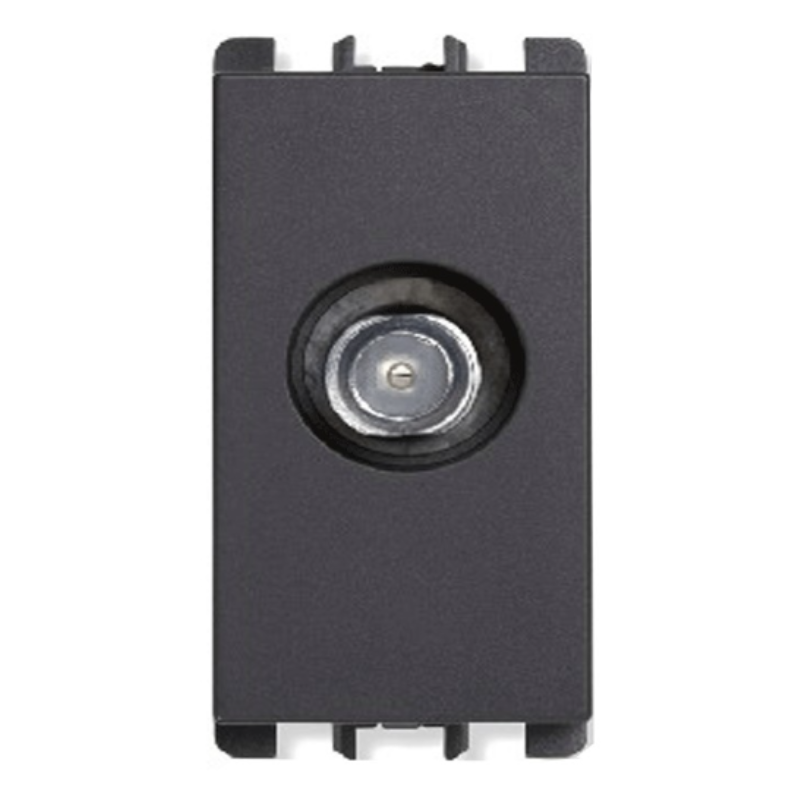 Presa TV-SAT diretta tipo Femmina Antracite 0.5dB Simon Nea URMET 10407