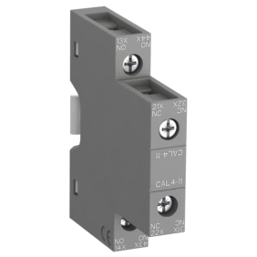 Contatto ausiliare laterale 1NA + 1NC AC15 2A DC13 144W per contattori ABB CAL411