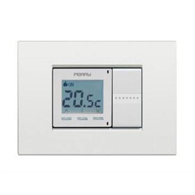 Cronotermostato digitale da incasso 2 moduli serie DADO Perry 1CRCDG02