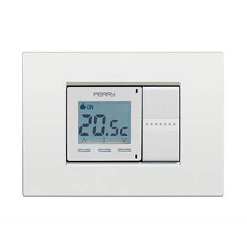 Cronotermostato digitale da incasso 2 moduli serie DADO Perry 1CRCDG02