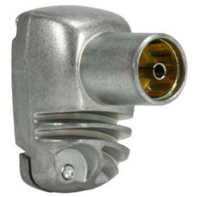 Connettore a 90 gradi schermato Femmina PROeasyF IEC per cavi diametro 5-7.5mm TELEVES 413310