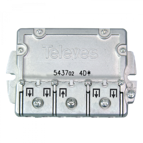 Derivatore a 4 vie sistema EasyF derivazione 17dB Televes 543702