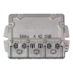 Derivatore a 4 vie sistema EasyF derivazione 12dB Televes 544402