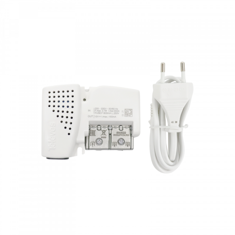 Alimentatore da interno PicoKom a 2 uscite con filtro 5G Televes 560522