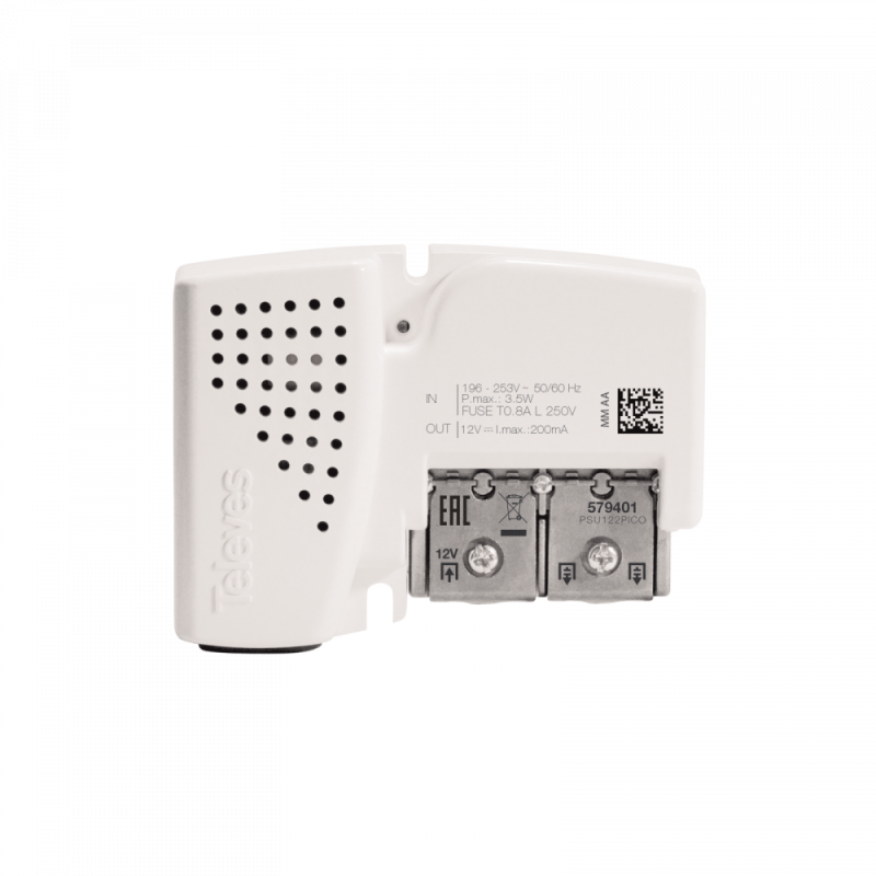 Alimentatore da interno PicoKom a 2 uscite 12V Televes 579401