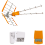 Kit Antenna V Zenit UHF CSG + Amplificatore da palo 3 ingressi EasyF + Alimentatore PicoKom TELEVES 149290