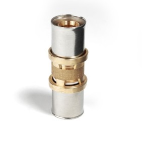 Raccordo diritto per tubi plastica o multistrato 40X3.5mm Giacomini RM102Y014