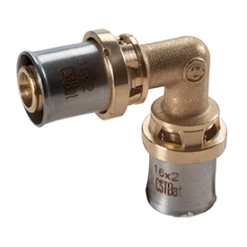 Raccordo curvo a pressare 50x4mm in ottone Giacomini RM122Y014