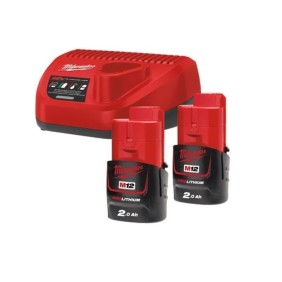 Kit batterie M12 con caricabatterie e 2 batterie Milwaukee 4933459209