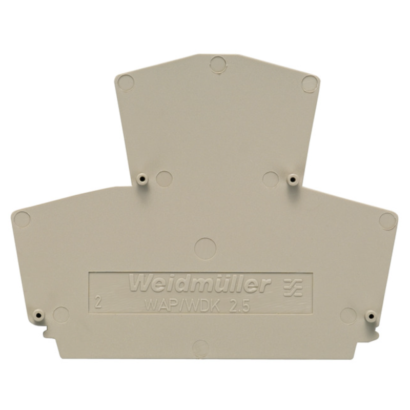 Piastra terminale per morsetto da quadro WAP WDK2.5 WEIDMULLER 1059100000