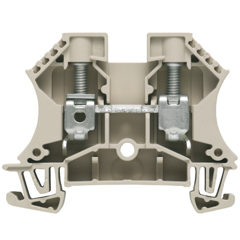 Morsetto passante Beige 10mm2 1000V 57A collegamento a vite WEIDMULLER 1020300000