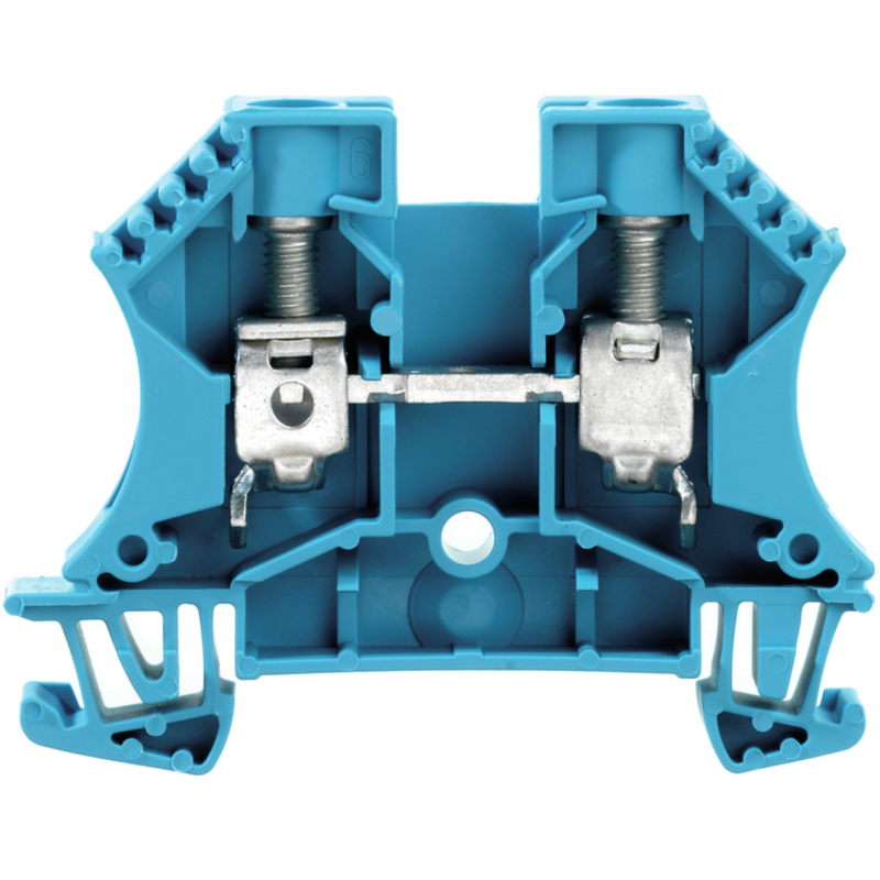 Morsetto passante Blu 10mm2 1000V 57A 1 piano collegamento a vite WDU 10 BL WEIDMULLER 1020380000