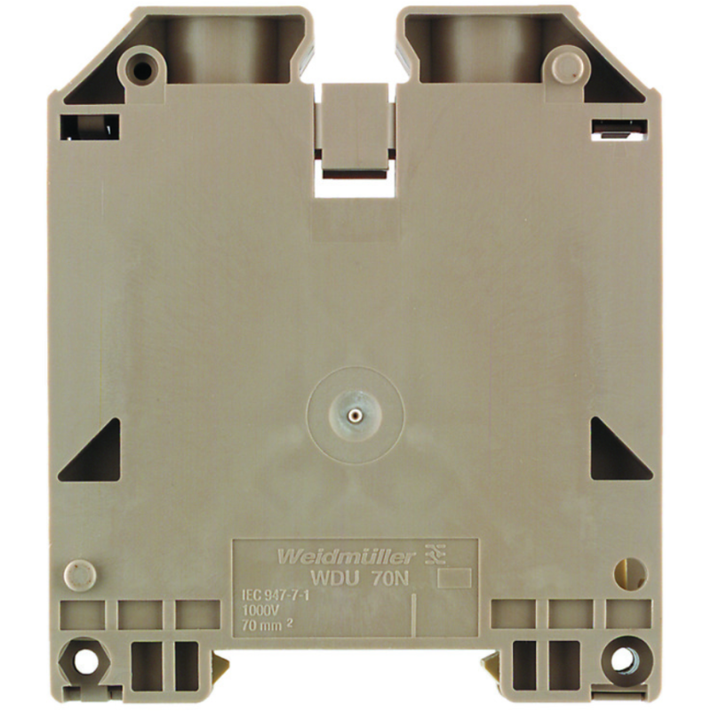 Morsetto passante Beige 70mm2 1000V 192A 1 piano WDU 70N/35 WEIDMULLER 9512190000