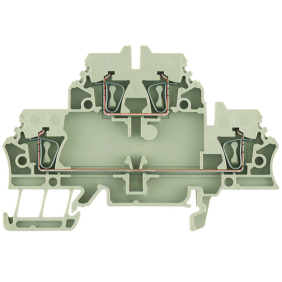 Morsetto componibile Beige 2.5mm2 500V 20A 2 piani con molla autobloccante WEIDMULLER 1674300000