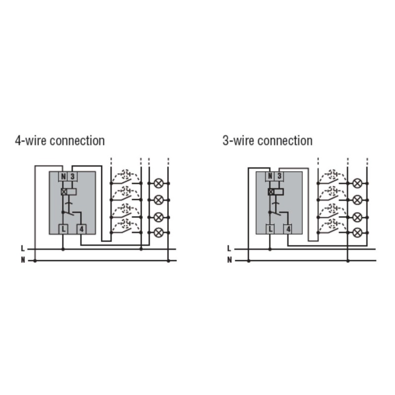 Schema elettrico temporizzatore