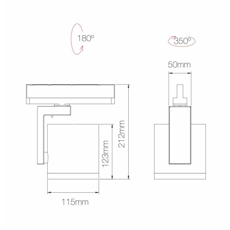Dimensioni Proiettore Led LENA