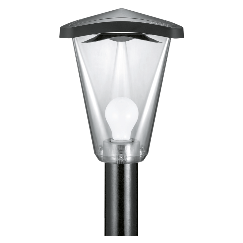 Diffusore Nero con copertura in policarbonato E27 IP66 linea Green LOMBARDO LB12622