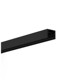Binario elettrificato da parete e soffitto 24V lungo 1800mm Nero Egoluce 7402.02