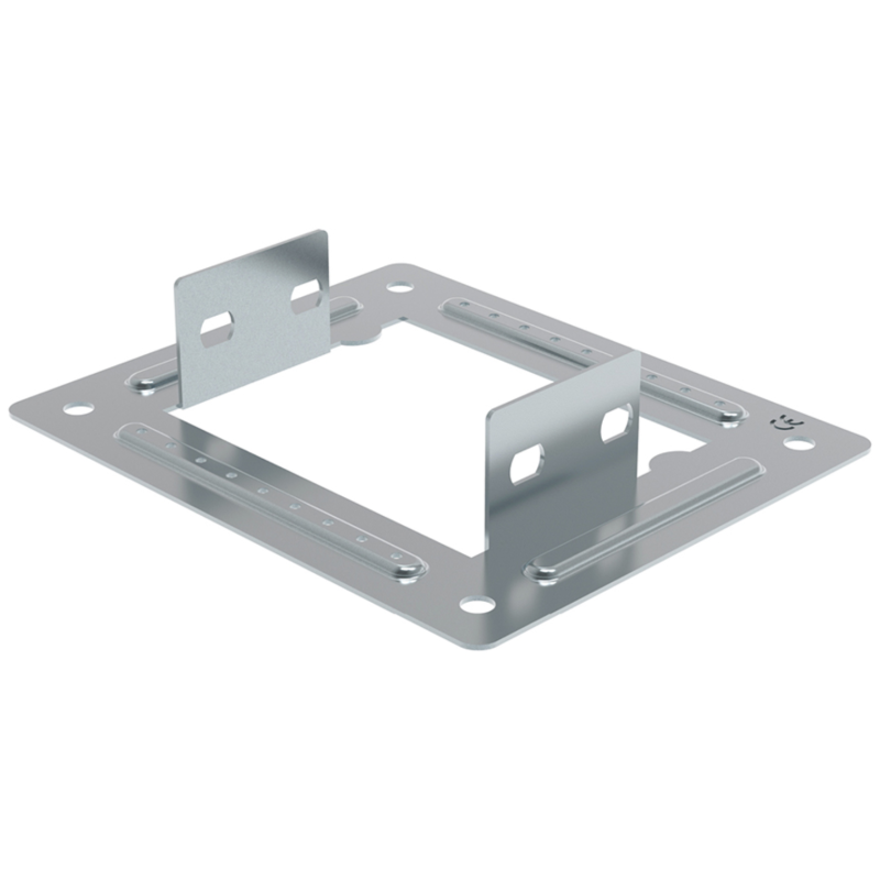 Flangia in acciaio zincato altezza 75mm larghezza 100mm per attacco quadro P31 LEGRAND 31X9CL72Z