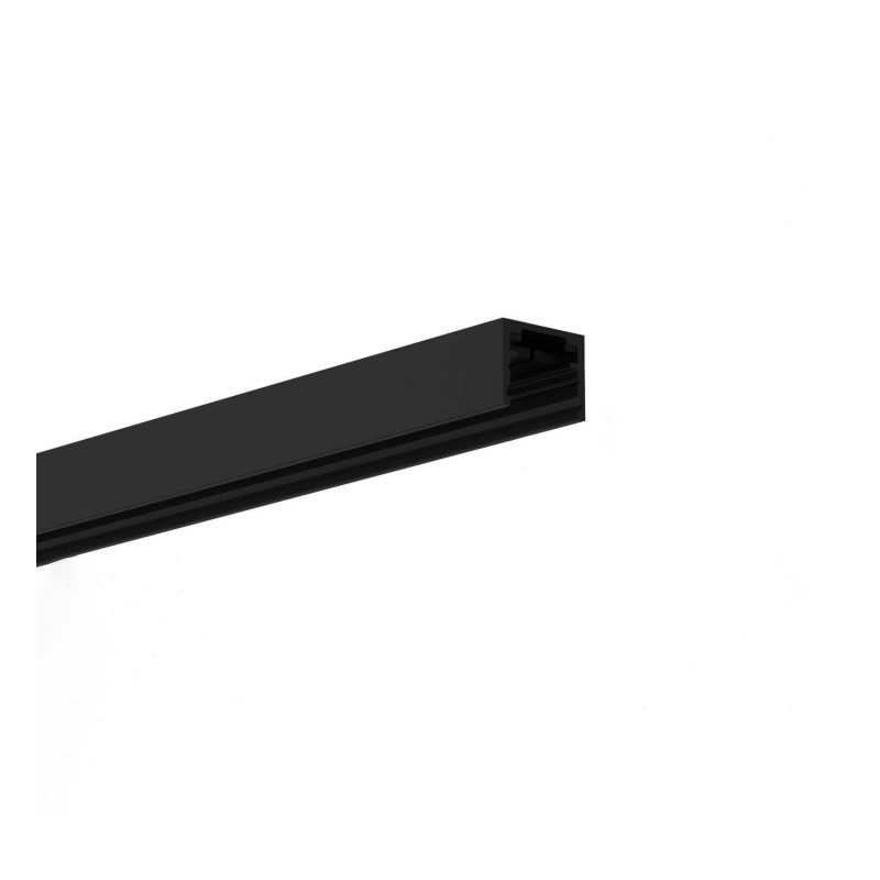 Binario elettrificato da parete e soffitto 24V lungo 1200mm Nero Egoluce 7401.02