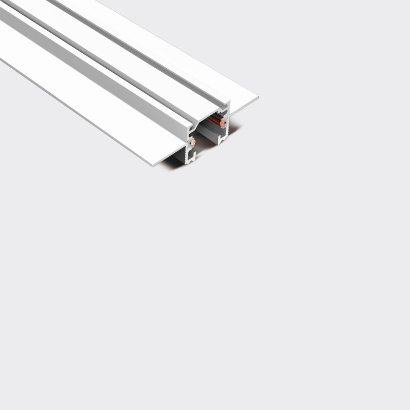 Binario a 48V per proiettori a incasso 2 metri Bianco Ivela 6446-20-31