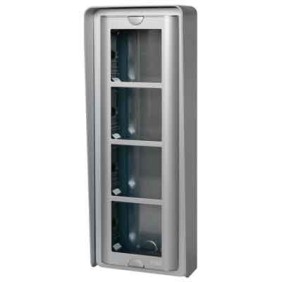 Custodia con visiera Urmet a 1 fila per 4 moduli. 1145/314