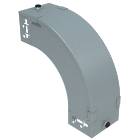 Curva a 90 gradi in acciaio zincato con discesa altezza 75mm larghezza 150mm P31 LEGRAND AP150Z