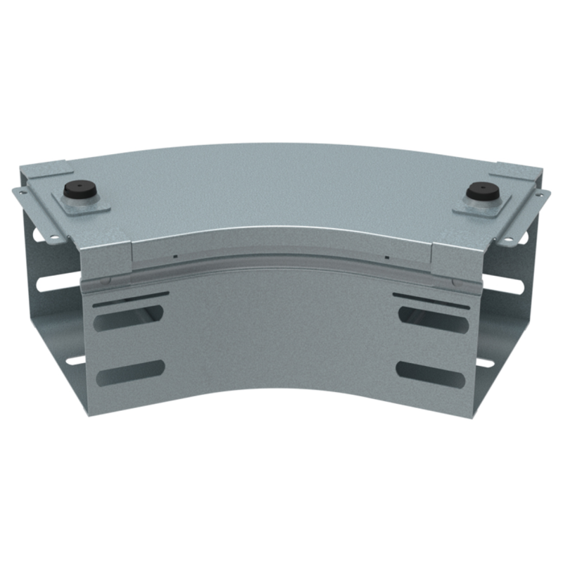 Curva piana a 45 gradi in acciaio zincato altezza 75mm larghezza 100mm P31 LEGRAND AJ100Z