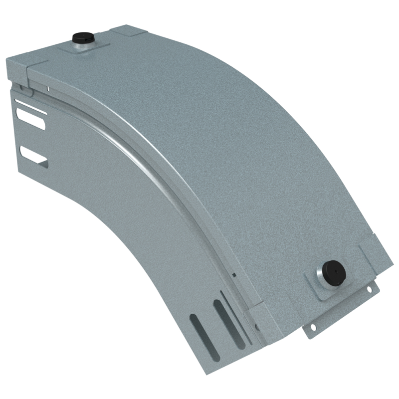 Curva a 45 gradi con discesa in acciaio zincato altezza 75mm larghezza 150mm P31 LEGRAND AQ150Z