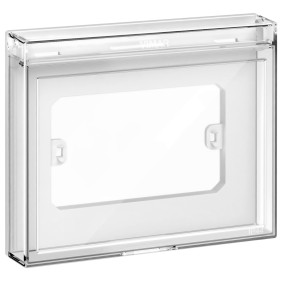 Calotta protettiva 3 moduli con portello trasparente IP44 Vimar 14923