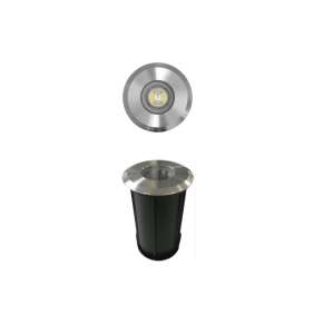 Segnapasso OPTIC 2W da esterno IP67 3000K Grigio Beneito Faure 4331