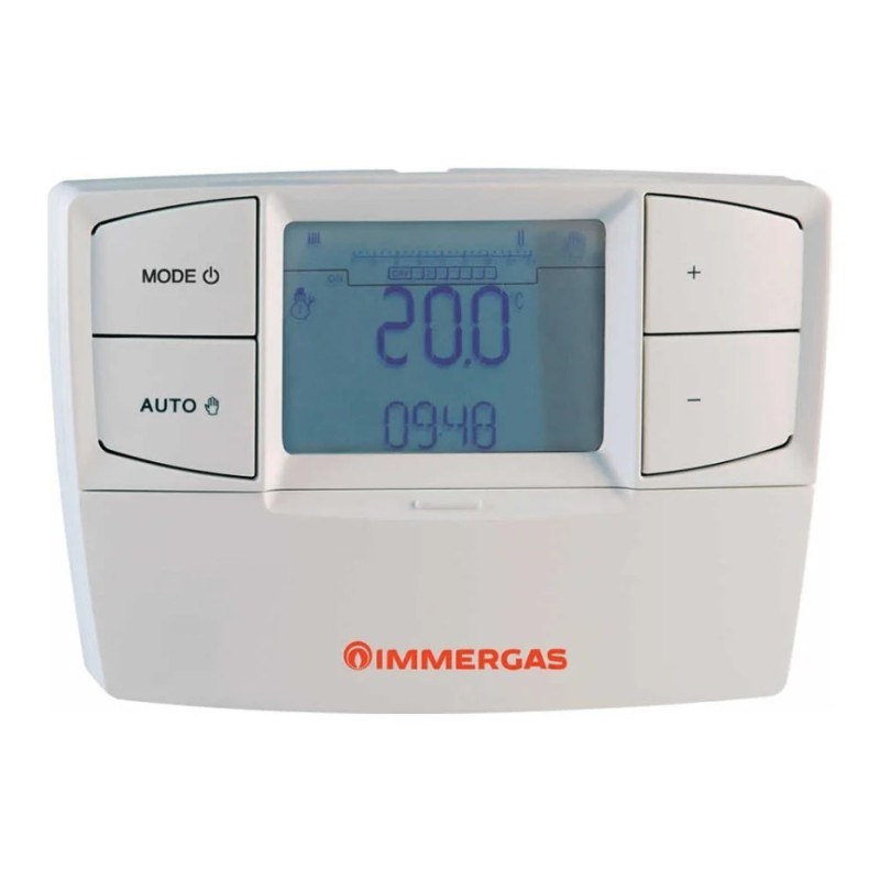 Cronotermostato modulante retroilluminato Bianco Immergas 3.021395
