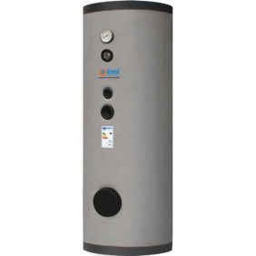 Bollitore a doppio serpentino fisso da 300 litri in vetroporcellanato TML DSFV00300R