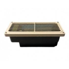 Segnapasso con griglia da incasso IP65 40W E27 Bianco Ivela 150401