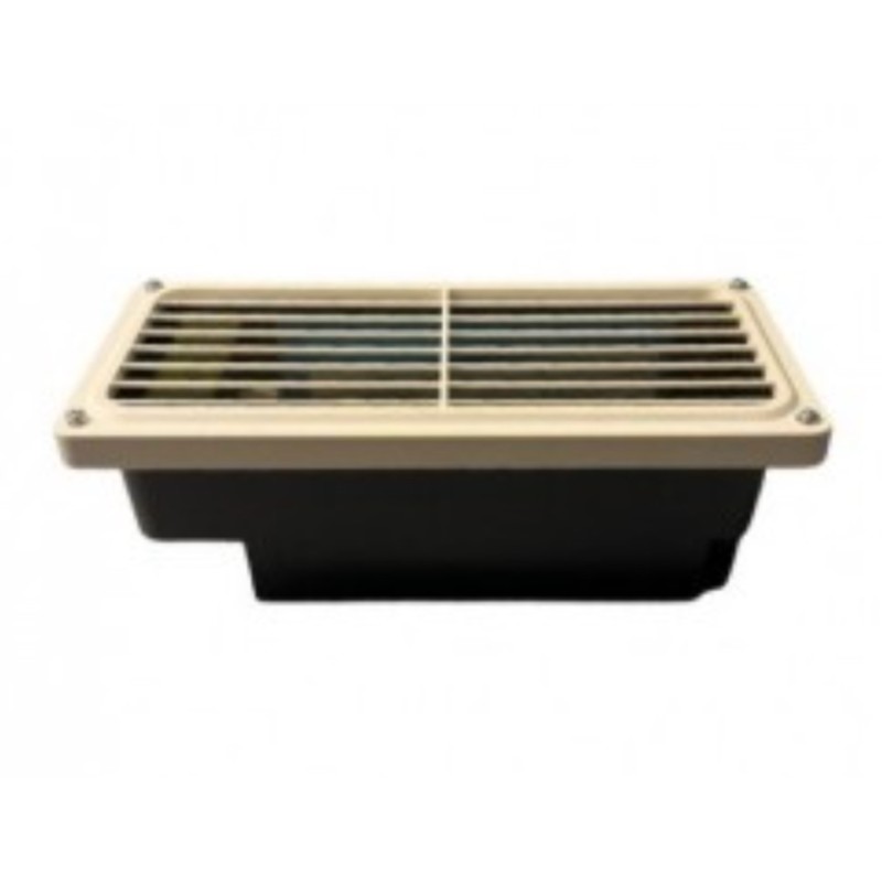 Segnapasso con griglia da incasso IP65 40W E27 Bianco Ivela 150401