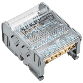 Morsettiera di distribuzione quadripolare 100A 500V AC/DC CABUR QBLOK4100