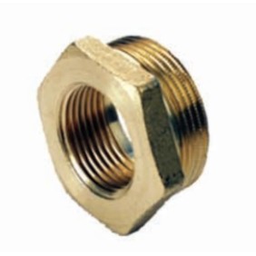 Riduzione esagonale in ottone maschio 3/8" e femmina 1/8" IBP 8241 003001000