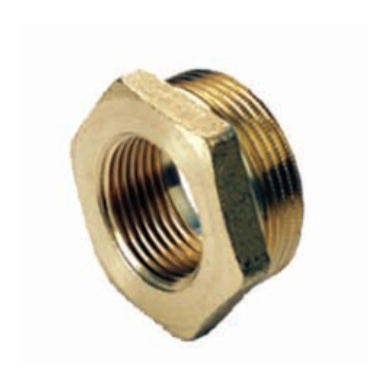 Riduzione esagonale in ottone maschio 3/8" e femmina 1/8" IBP 8241 003001000