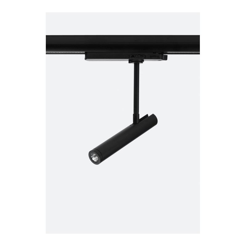 Proiettore orientabile a led per binario a 230V Nero Egoluce 6464.02/WW/63
