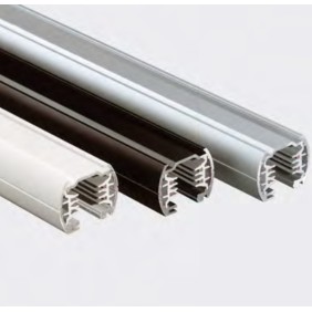 Binario elettrificato trifase 230V lungo 1000mm Nero Egoluce 7322.02