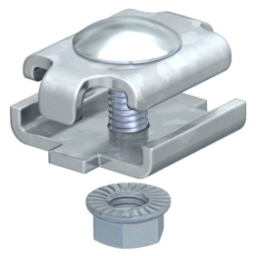 Morsetto con vite in acciaio inox 34x29x24mm per passerelle grigliate GSV 34 A2 OBO 6016642